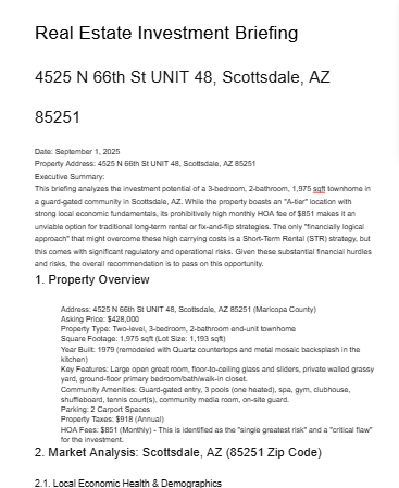 Investment Briefing Cover